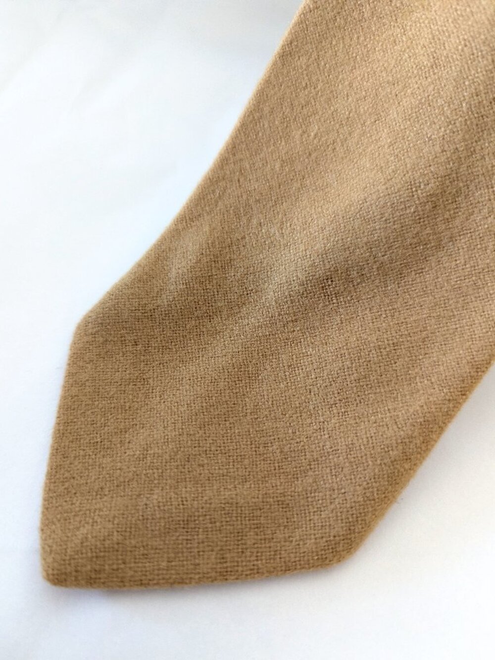 PENDLETON Vintage Virgin Wool Tie | Camel Tan